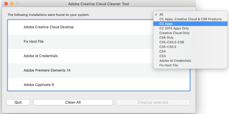 Adobe cc remover